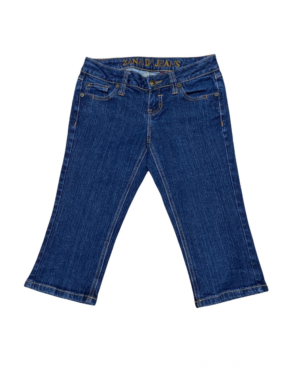 Y2K Zana Di Low Rise Jeans Women’s 3 Dark Wash Blue Cropped Denim Casual Bottoms